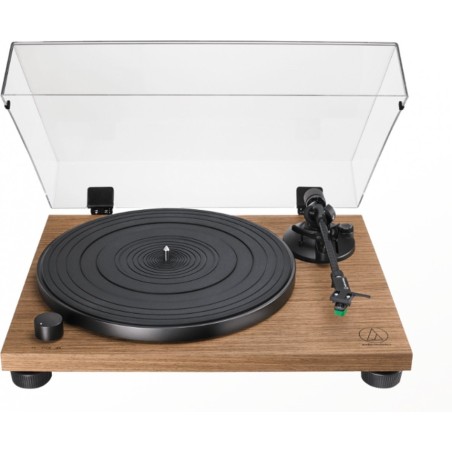 Audio-Technica AT-LPW40WN Stereo Turntable - Premium Black & Walnut Design for Audiophile Sound Experience